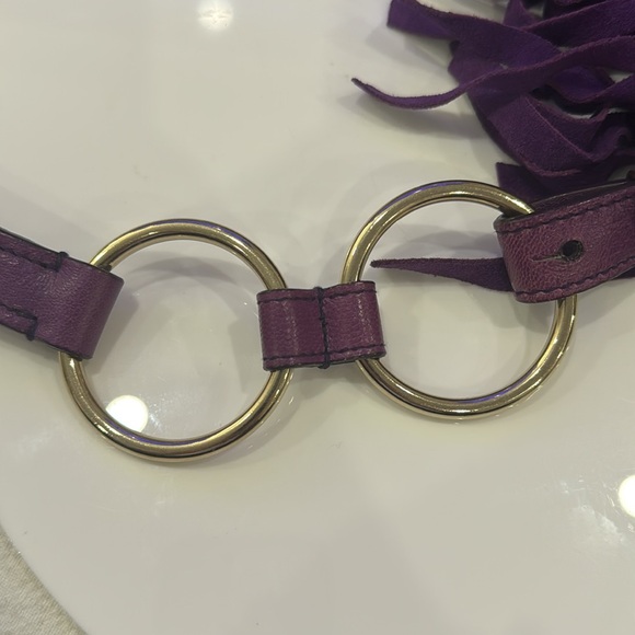 YSL yves saint laurent La Boheme purse color: purple shoulder bag Vintage - Picture 3 of 5